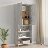 Hanging Wall Cabinet Concrete Grey 69.5x34x90 cm 812262