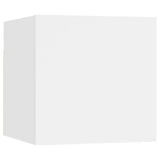 8 Piece TV Cabinet Set White Engineered Wood 3074457