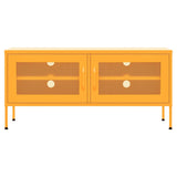 TV Cabinet Mustard Yellow 105x35x50 cm Steel 336236