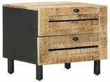 Bedside Table Natural 40 x 33 x 46 cm Solid Mango Wood 4018842