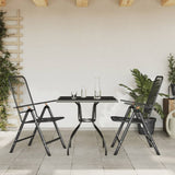 Garden Dining Set Anthracite Metal Mesh Medium Foldable 3211817
