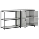 Kitchen Storage Set HATTEM 2 pcs Silver Galvanised Steel 3392657