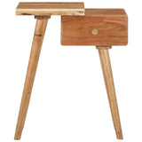 Bedside Table Solid Acacia Wood 45x32x55 cm 245662