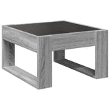 Coffee Table with Infinity LED Grey Sonoma 50x53x30 cm 847628