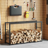 Firewood Rack Black 110x30x61 cm Steel 4018466
