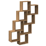 ZNTS Wall Cube Shelf Artisan Oak 90x15x119.5 cm Engineered Wood 856597