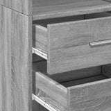 Highboard Grey Sonoma 40x42.5x185 cm Engineered Wood 3281446
