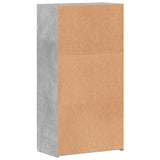 File Cabinet Concrete Grey 60x32x115 cm Engineered Wood 840775