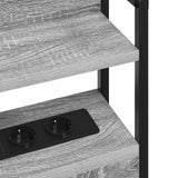 Headboard with Shelf Grey sonoma 75 cm Engineered wood 859668