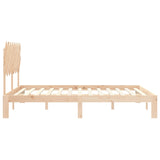 ZNTS Bed Frame without Mattress 160x200 cm Solid Wood Pine 3193736