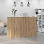 Reception Desk Artisan Oak 155x50x103.5 cm Engineered Wood 3324204