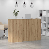 Reception Desk Artisan Oak 155x50x103.5 cm Engineered Wood 3324204