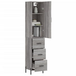 Highboard Grey Sonoma 34.5x34x180 cm Engineered Wood 3198863