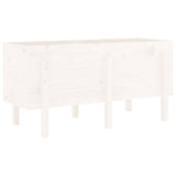 Garden Raised Bed White 121x50x57 cm Solid Wood Pine 825227