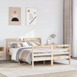 Bed Frame with Headboard without Mattress 140x200 cm 3306645