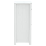 Bathroom Cabinet BERG White 69.5x34x80 cm Solid Wood Pine 358542