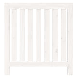 Radiator Cover White 79.5x19x84 cm Solid Wood Pine 822567