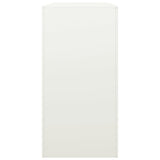 Firewood Rack White 100x40x80 cm Steel 850976