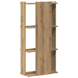 Bookcase 3-Tier Artisan Oak 60x30x120 cm Engineered Wood 860273