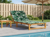Sunlounger Cushion GEMERT 100% Polyester Leaf Pattern 948552