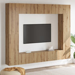 ZNTS TV Cabinet with Storage with Door 8 pcs Brown 221 x 30 x 180 cm Wood 3393455