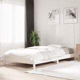 Stack Bed without Mattress White 80x200 cm Solid Wood Pine 820398