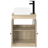 Bathroom Furniture Set Sonoma Oak Engineered Wood 3404234
