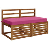 Seat Cushion SOEST 100% Polyester Pink 120 x 80 x 10 cm 946813