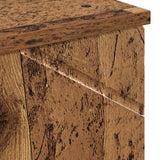 Bathroom Cabinet with Storage Old Wood 30 x 35 x 192 cm 883342