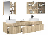 Bathroom Cabinet Set 5 pcs Sonoma Oak Engineered Wood 3406593