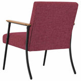 Armchair Wine Red 59 x 75 x 78 cm Fabric 42017665