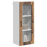 Wall Glass Cabinet LUCCA Old Wood 40 x 31 x 100 cm 885103