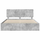 Bed Frame with Headboard Concerte 180 x 200 cm Solid Pine Wood 3412455