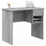 Desk with Drawer Grey Sonoma 90 x 49 x 75 cm Engineered Wood 869271