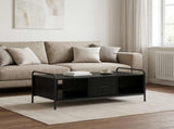 Coffee Table Black Oak 99.5 x 49 x 41 cm Engineered Wood 8013584