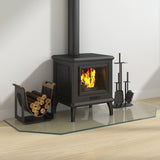 Fireplace Glass Plate Transparent 120 x 50 cm Glass 353872