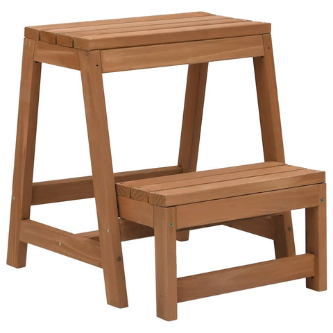 Foldable Step Stool Solid Firwood 315299