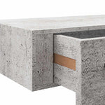 Wall Drawer Shelves 2 pcs Concrete Grey 60x23.5x10cm MDF 330266