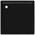 Square ABS Shower Base Tray Black 90x90 cm 148913
