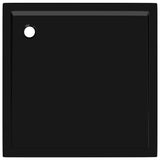 Square ABS Shower Base Tray Black 90x90 cm 148913