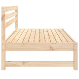 Garden Middle Sofas 2 pcs 120x80 cm Solid Wood Pine 825716