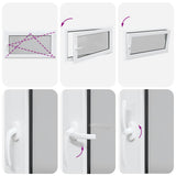 Basement Window "RISOR" 110x70 cm Tilt&Turn DIN Right White 4108373