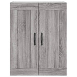 Highboard Grey Sonoma 69,5x34x180 cm Engineered Wood 3199783