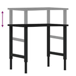 Workbench Dark Brown 80x60x cm Solid Wood Oak 3309698