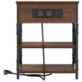 Bedside Cabinet Brown Oak 41 x 31 x 51 cm Engineered Wood 859523