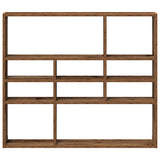 Wall Shelf Old Wood 90x16x78 cm Engineered Wood 856069