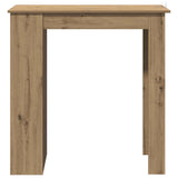 Bar Table with Shelf Artisan Oak 102x50x103.5 cm Engineered Wood 856761