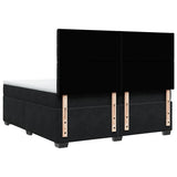 Box Spring Bed with Mattress Black 200x200 cm Velvet 3291016