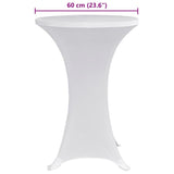 Standing Table Cover 70 cm White Stretch 4 pcs 279069