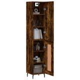 Highboard Smoked Oak 34.5x34x180 cm Engineered Wood 3199126